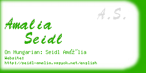 amalia seidl business card